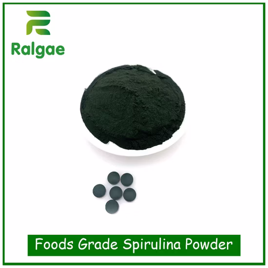 Integratore alimentare ricco di proteine ​​alimentari con polvere di spirulina verde